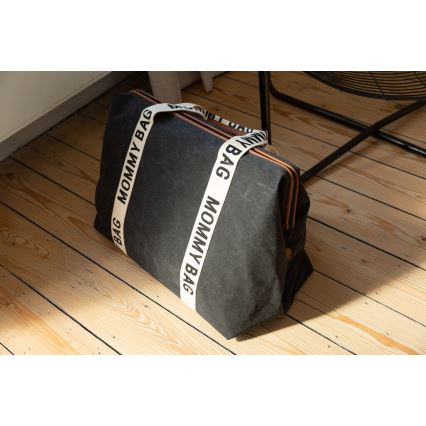 Childhome - Wickeltasche MOMMY BAG schwarz