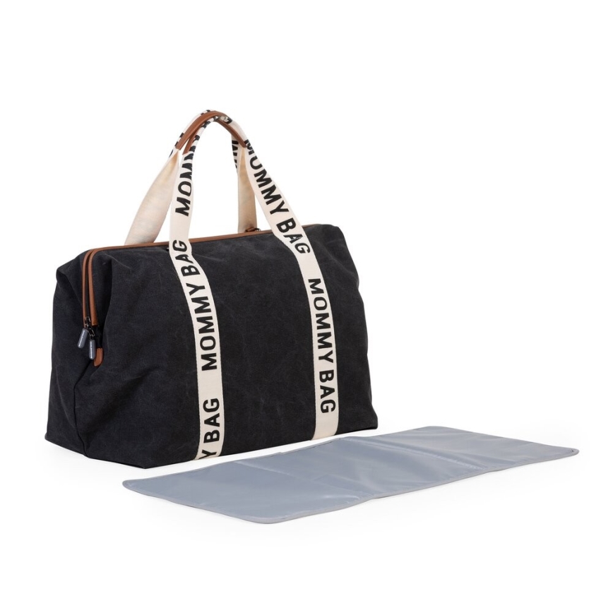 Childhome - Wickeltasche MOMMY BAG schwarz
