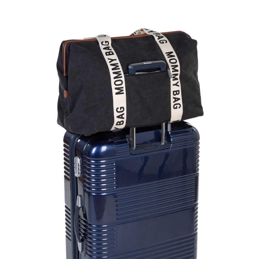 Childhome - Wickeltasche MOMMY BAG schwarz