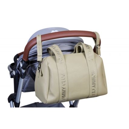 Childhome - Wickeltasche MOMMY CLUB LEATHER beige