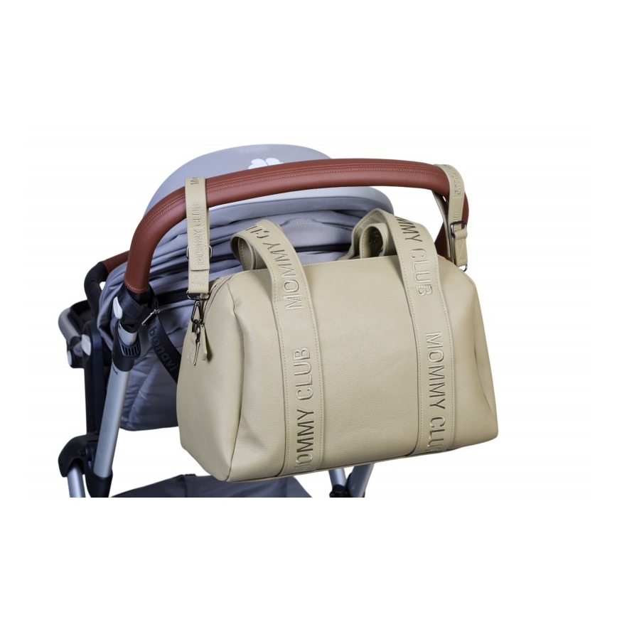 Childhome - Wickeltasche MOMMY CLUB LEATHER beige