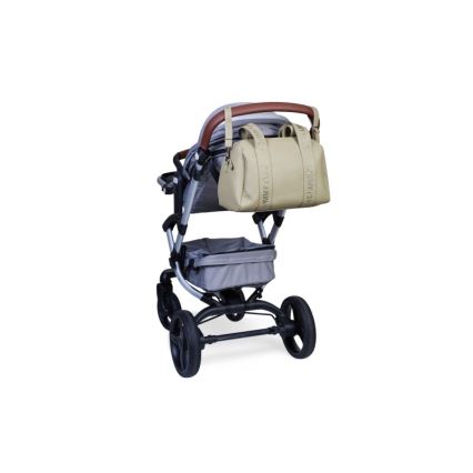 Childhome - Wickeltasche MOMMY CLUB LEATHER beige