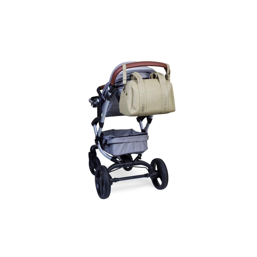 Childhome - Wickeltasche MOMMY CLUB LEATHER beige