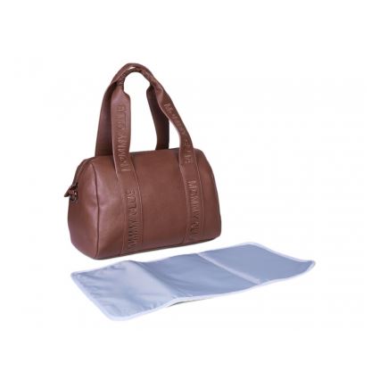 Childhome - Wickeltasche MOMMY CLUB LEATHER braun