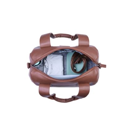 Childhome - Wickeltasche MOMMY CLUB LEATHER braun