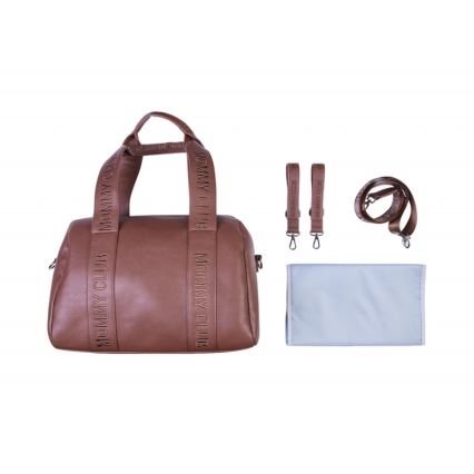 Childhome - Wickeltasche MOMMY CLUB LEATHER braun