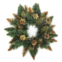 Christmas wreath CRYSTAL  ø 45 cm golden