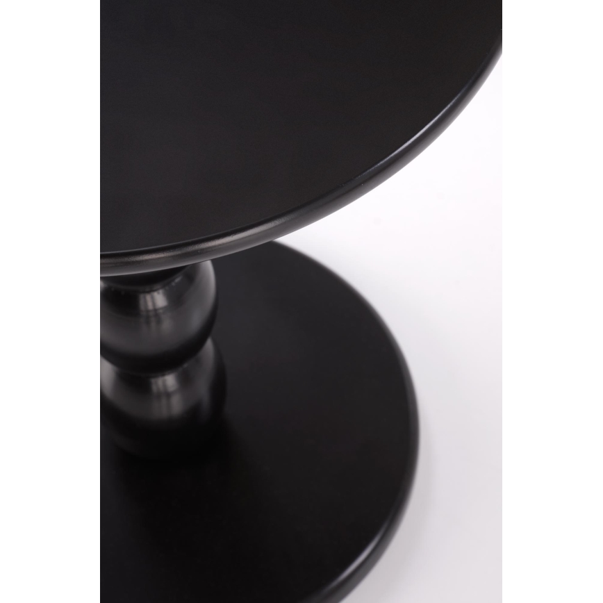 CIRILA Beistelltisch Ø 40 cm, schwarz