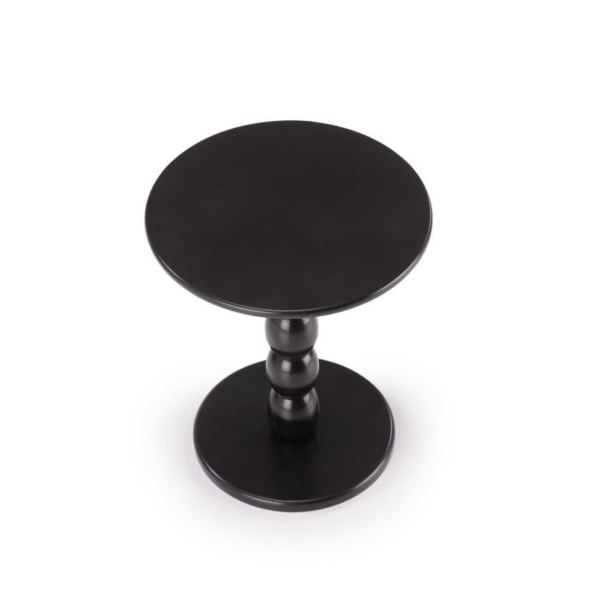 CIRILA Beistelltisch Ø 40 cm, schwarz