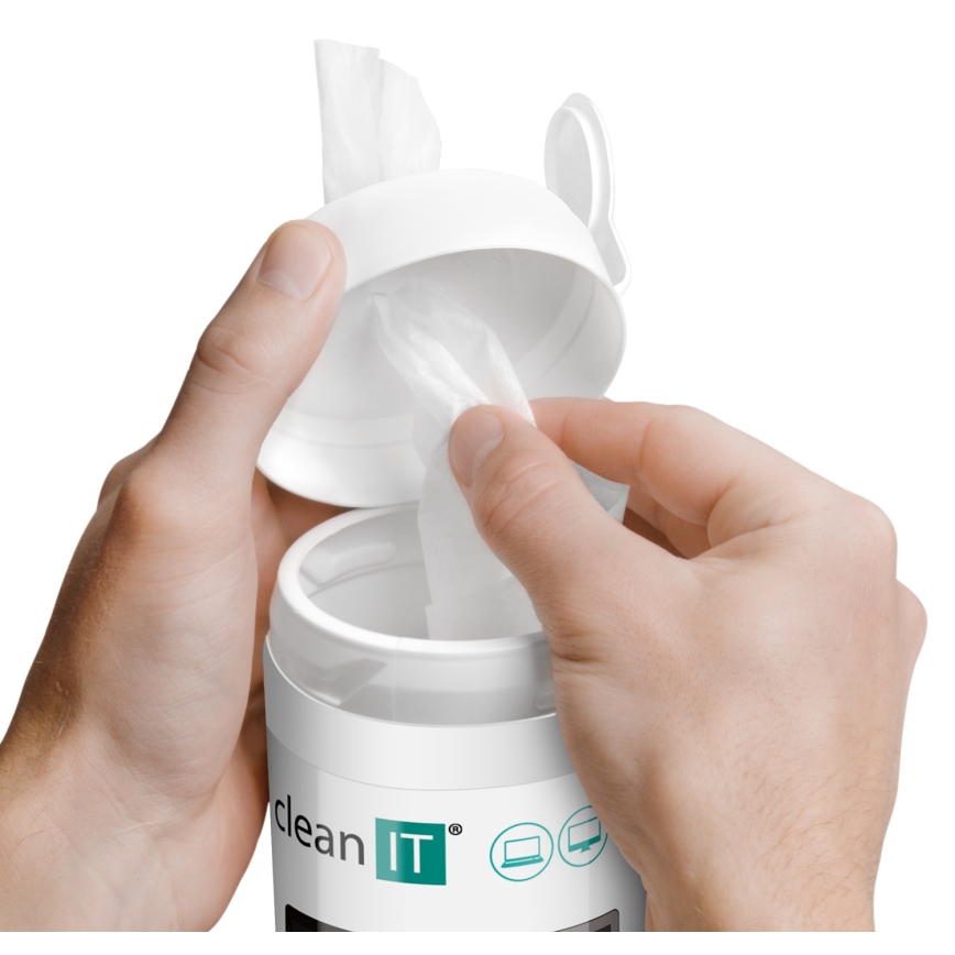 CLEAN IT CL-141 - Feuchte Bildschirmreinigungstücher 100 Stk.