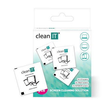 CLEAN IT CL-150 - Einzeln verpackte Reinigungs-Feuchttücher 52 Stk.