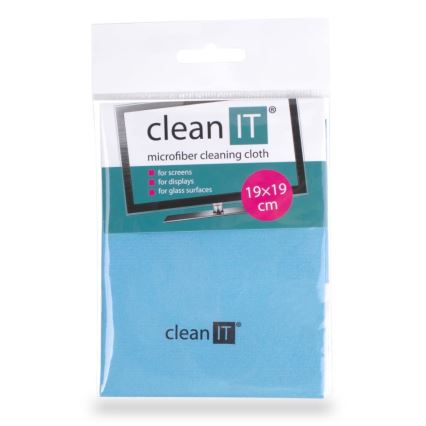 CLEAN IT CL-710 - Mikrofaser-Reinigungstuch 19x19 cm blau