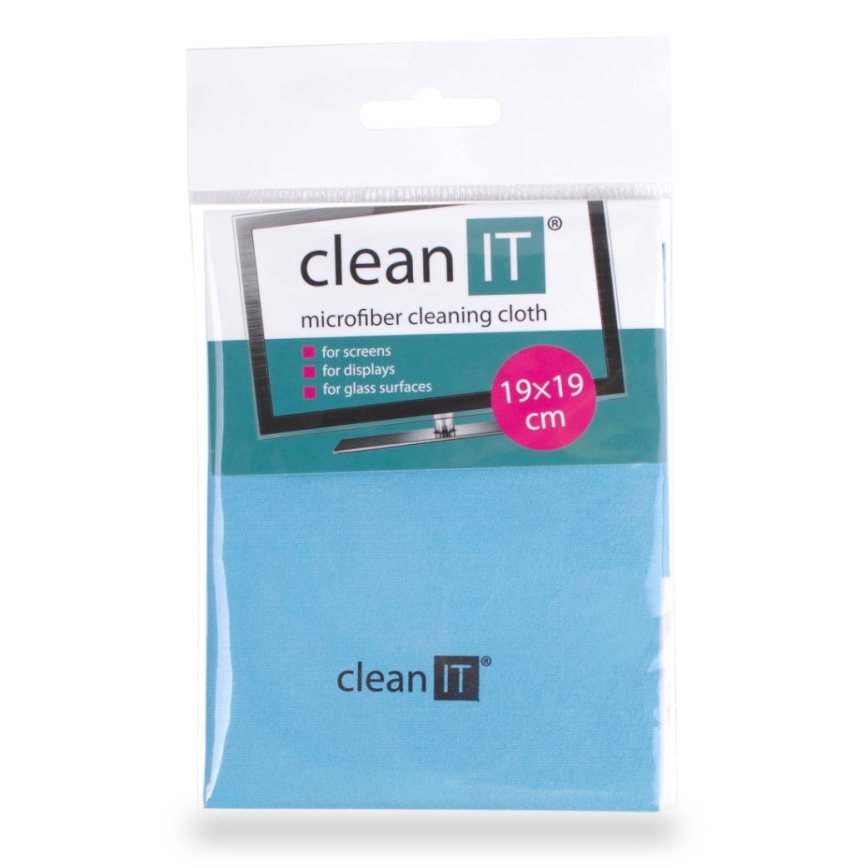 CLEAN IT CL-710 - Mikrofaser-Reinigungstuch 19x19 cm blau