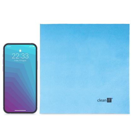 CLEAN IT CL-710 - Mikrofaser-Reinigungstuch 19x19 cm blau