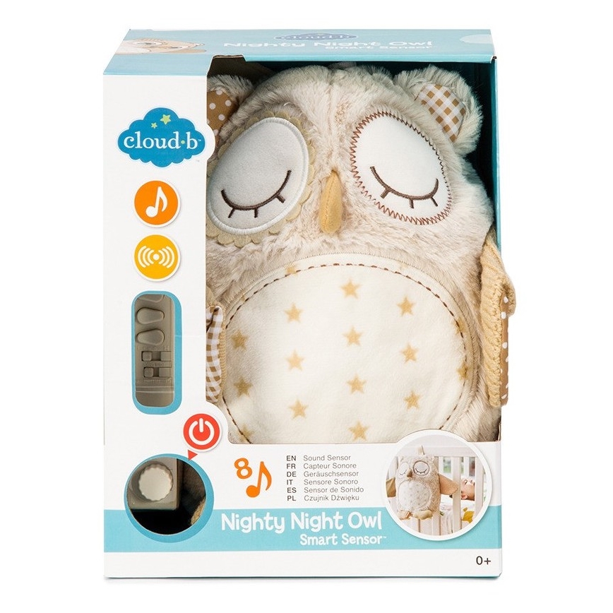 Cloud B - Kuscheltier mit Melodie 2xAA Eule