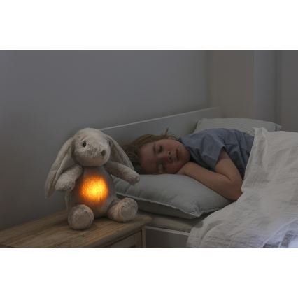 Cloud B - Kuscheltier mit Melodie und Licht Hase + USB