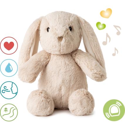 Cloud B - Kuscheltier mit Melodie und Licht Hase + USB