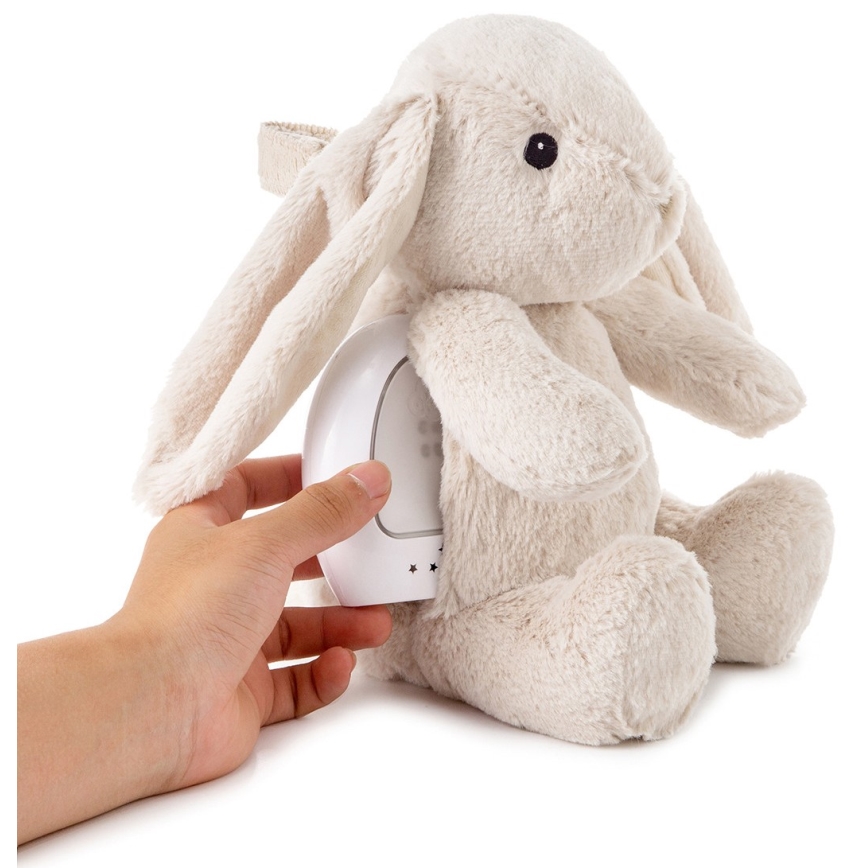 Cloud B - Kuscheltier mit Melodie und Licht Hase + USB