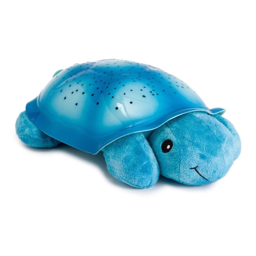 Cloud B - Nachtlampe für Kinder mit Projektor 3xAA Schildkröte blau