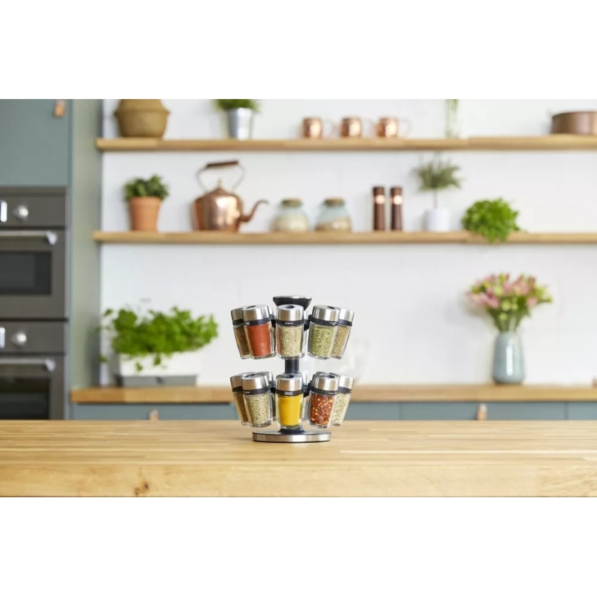 Cole&Mason - Drehbarer Gewürzständer MASTER 17-teilig