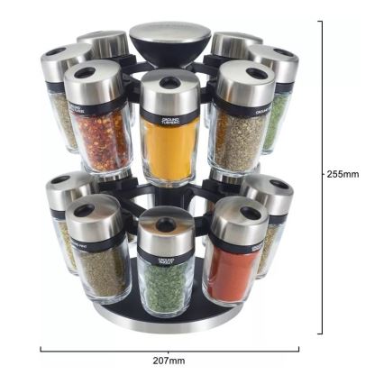 Cole&Mason - Drehbarer Gewürzständer MASTER 17-teilig