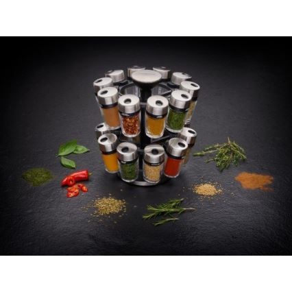 Cole&Mason - Drehbarer Gewürzständer MASTER 21-teilig