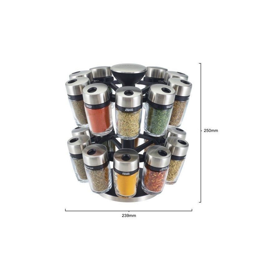 Cole&Mason - Drehbarer Gewürzständer MASTER 21-teilig