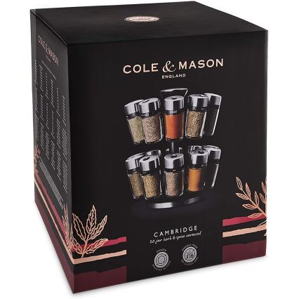 Cole&Mason - Drehbarer Gewürzständer MASTER 21-teilig