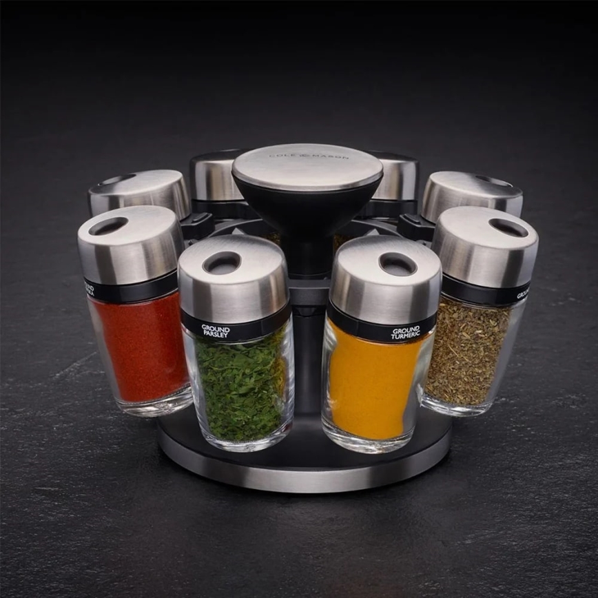 Cole&Mason - Drehbarer Gewürzständer MASTER 9-teilig