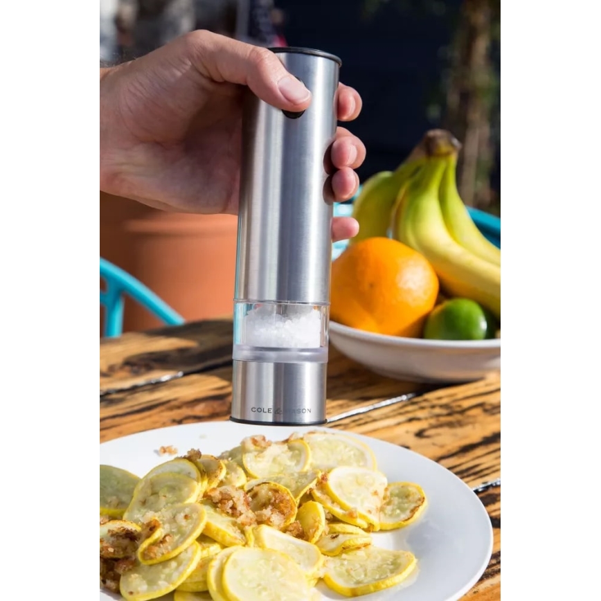 Cole&Mason - Elektrische Gewürzmühlen-Set BATTERSEA, 2 Stück, 6xAAA