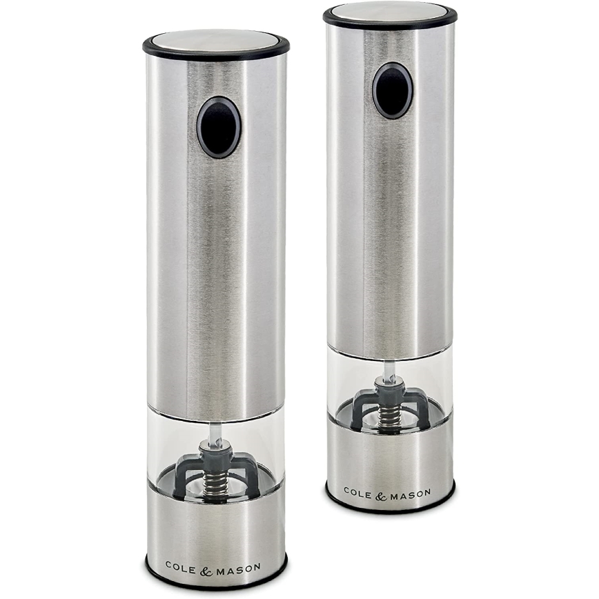 Cole&Mason - Elektrische Gewürzmühlen-Set BATTERSEA, 2 Stück, 6xAAA