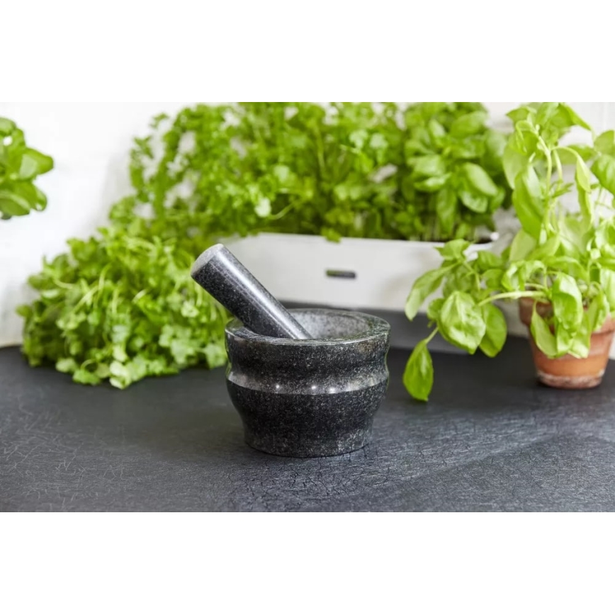 Cole&Mason - Granit-Mörser mit Stößel GRANITE Ø 18 cm Granit/Schwarz