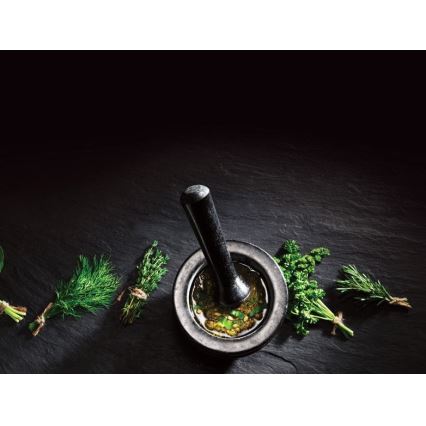 Cole&Mason - Granit-Mörser mit Stößel GRANITE Ø 18 cm Granit/Schwarz