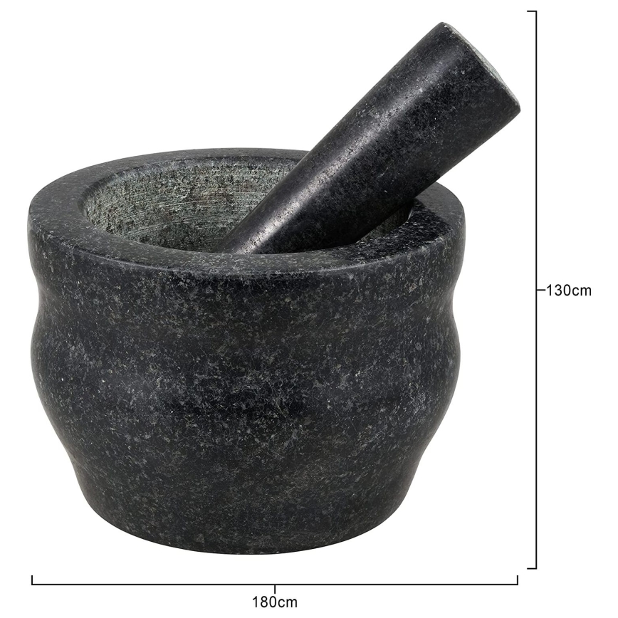 Cole&Mason - Granit-Mörser mit Stößel GRANITE Ø 18 cm Granit/Schwarz