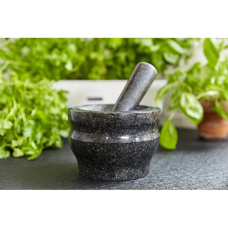 Cole&Mason - Granitmörser mit Stößel GRANITE d 18 cm Granit/schwarz