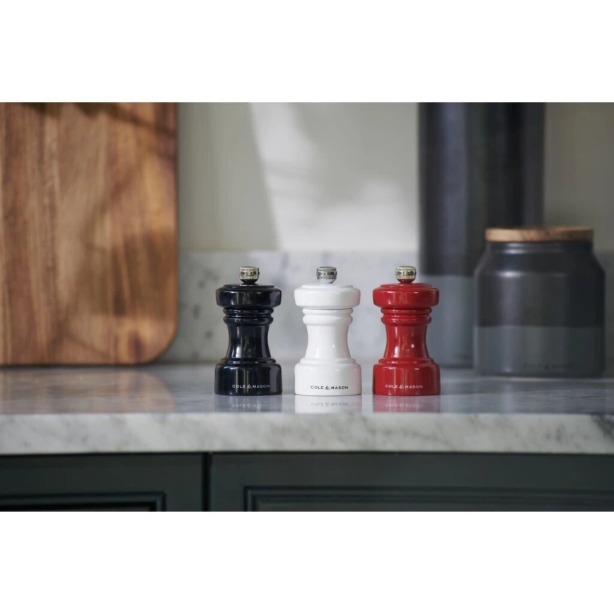 Cole&Mason - Pfeffermühle HOXTON 10,4 cm Buche / glänzend weiß