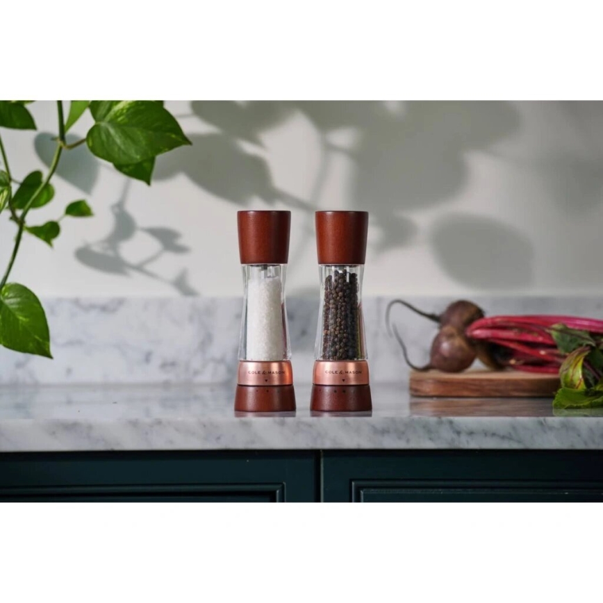 Cole&Mason - Salz- und Pfeffermühlen-Set DERWENT 2 Stk. 19 cm Buche/braun