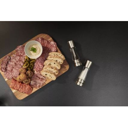 Cole&Mason - Salz- und Pfeffermühlen-Set DERWENT, 2 Stück, 19 cm, glänzender Chrom