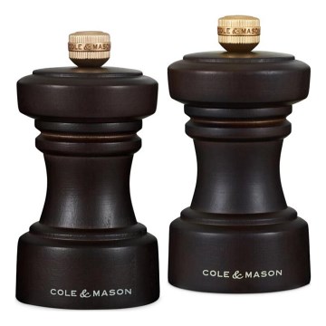 Cole&Mason - Salz- und Pfeffermühlen-Set HOXTON 2 Stk. 10,4 cm Buche/braun