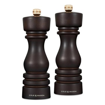 Cole&Mason - Salz- und Pfeffermühlen-Set LONDON 2 Stk. 18 cm Buche/braun
