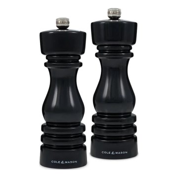 Cole&Mason - Salz- und Pfeffermühlen-Set LONDON 2 Stk. 18 cm Buche/schwarz