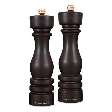 Cole&Mason - Salz- und Pfeffermühlen-Set LONDON 2 Stk. 22 cm Buche/braun