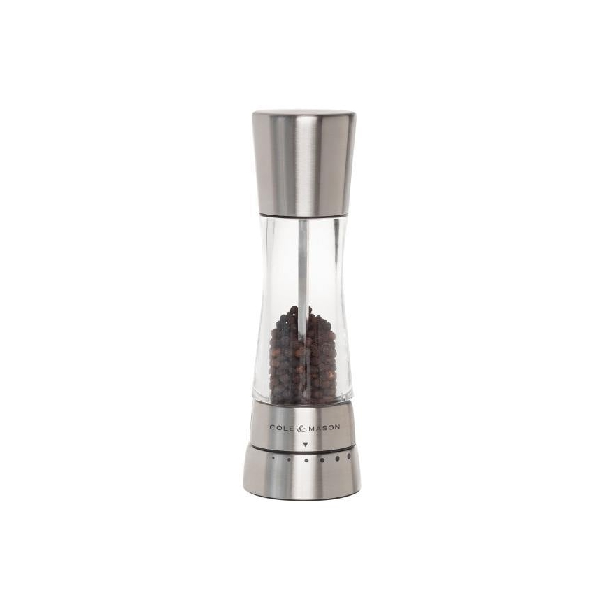 Cole&Mason - Salz- und Pfeffermühlenset DERWENT 2 Stück 19 cm Chrom glänzend