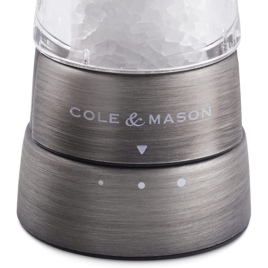 Cole&Mason - Salz- und Pfeffermühlenset DERWENT 2 Stück 19 cm mattes Chrom