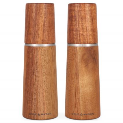 Cole&Mason - Salz- und Pfeffermühlenset MARLOW Akazie 2 Stück 18,5 cm