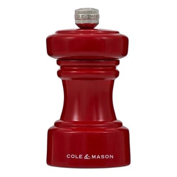 Cole&Mason - Salzmühle HOXTON 10,4 cm Buche/rot