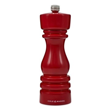 Cole&Mason - Salzmühle LONDON 18 cm Buche/rot