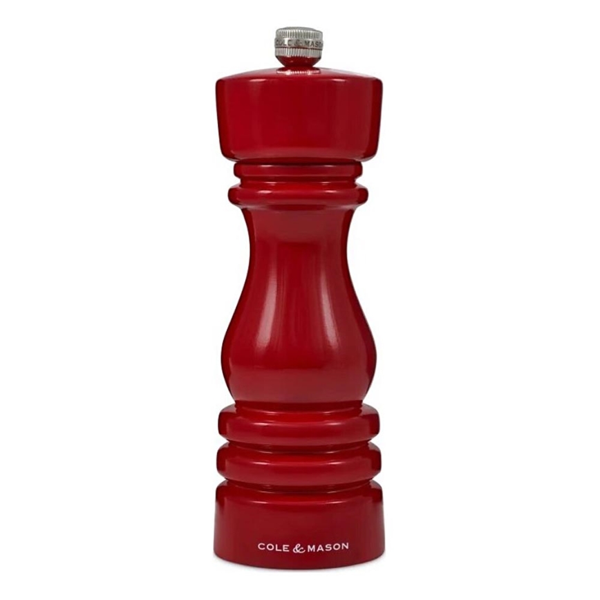Cole&Mason - Salzmühle LONDON 18 cm Buche/rot