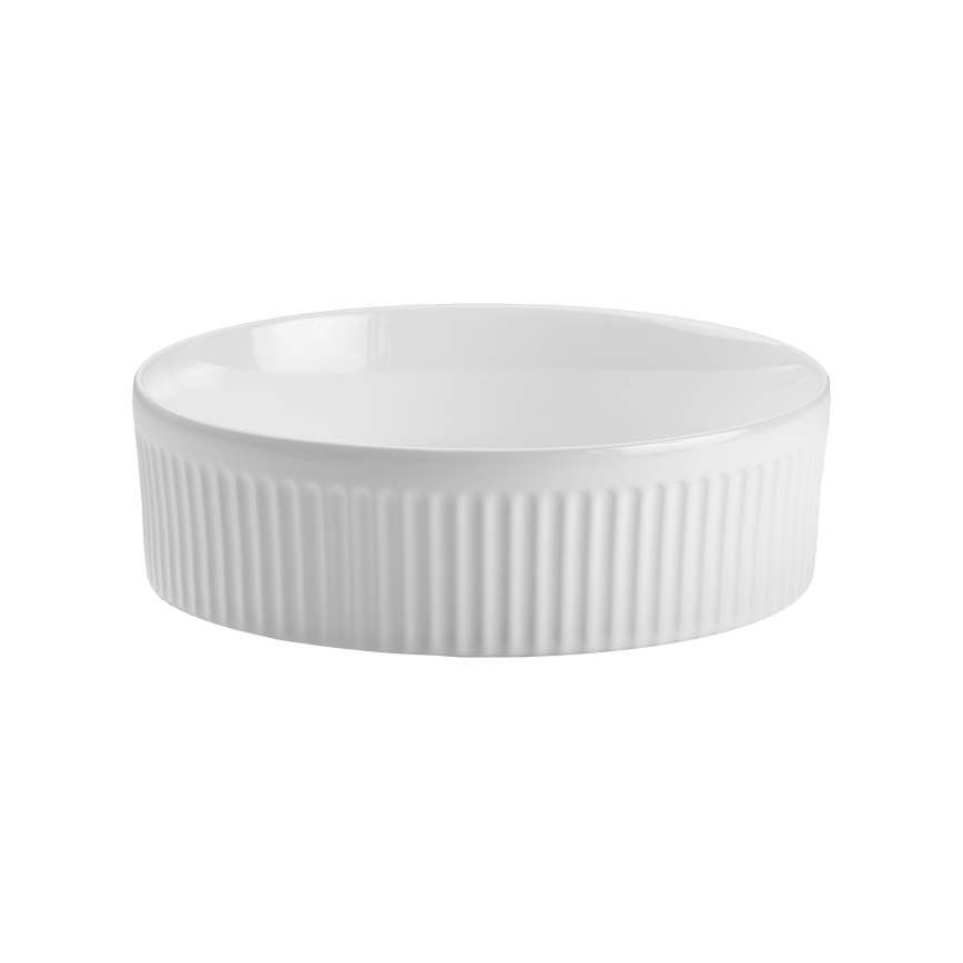 COMAD BEYOND 2 WEIẞ ( E-6565 ) - Aufsatzwaschbecken BEYOND d 36 cm Keramik/glänzend weiß