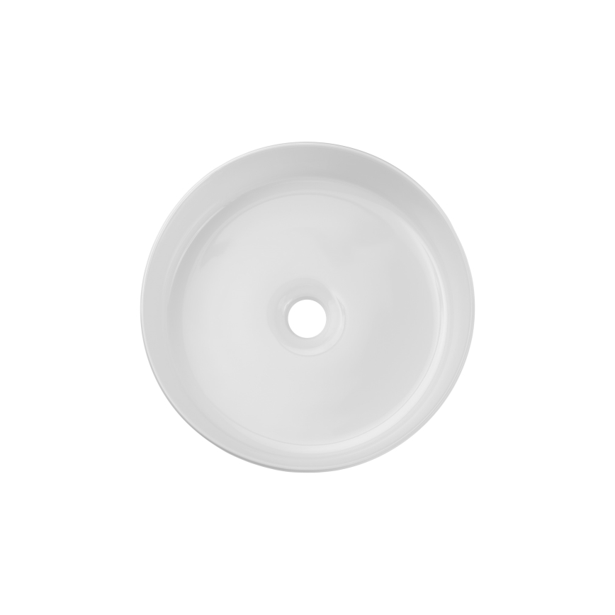 COMAD BEYOND 2 WEISS (E-6565) - Aufsatzwaschbecken BEYOND, Ø 36 cm, Keramik/glänzend weiß